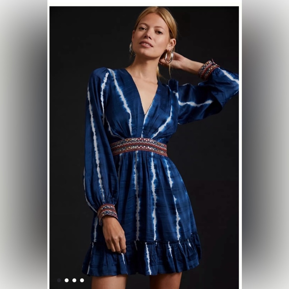 Beautiful blue Antropologie dress